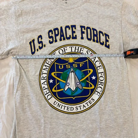 US SPACE FORCE T Shirt light Heather gray - Picture 4 of 5